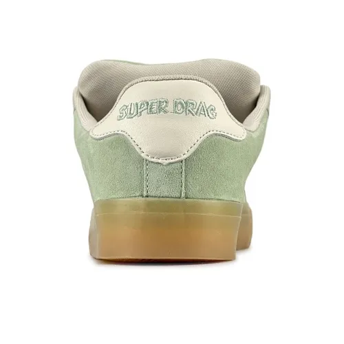LuzaoT SUPER DRAG Anti Slip Wear Resistant Low Top Skateboard Shoes Women's Mustard Green-3