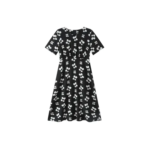 Jonah Anda Short-Sleeved Dresses Women's Black