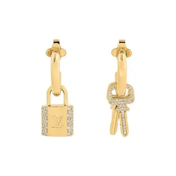 LOUIS VUITTON Lv Padlock Earrings