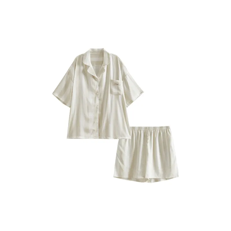 Dream Heart Pajama Set Women's Apricot-0