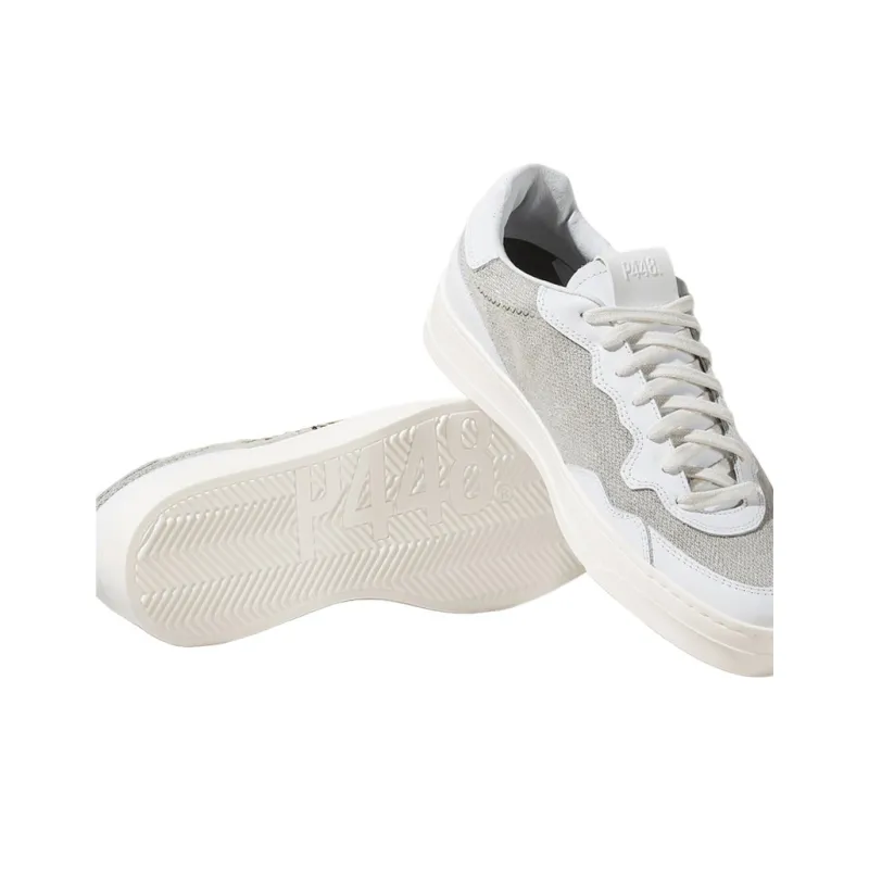 P448 Bali Canvas Low-Top Skateboard Shoes Women's White-3