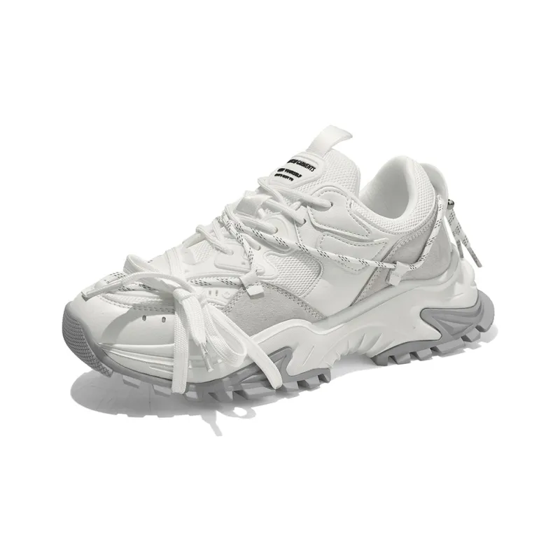 Masongarments Shark Tooth Series Running Shoes Unisex Low Top Black/Gray/White/Beige/Galaxy Gray-62