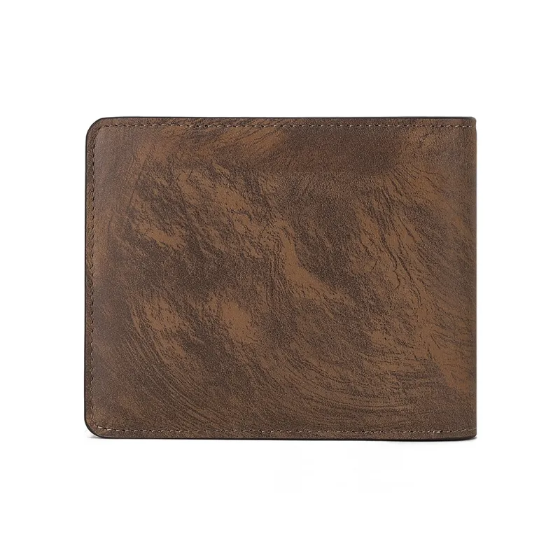 NAVIGARE Top Grain Cow Leather Wallet Money Clip Card Holder Men's Coffee-9