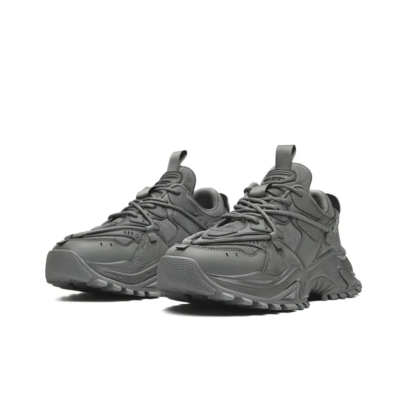 Masongarments Shark Tooth Series Running Shoes Unisex Low Top Black/Gray/White/Beige/Galaxy Gray-15