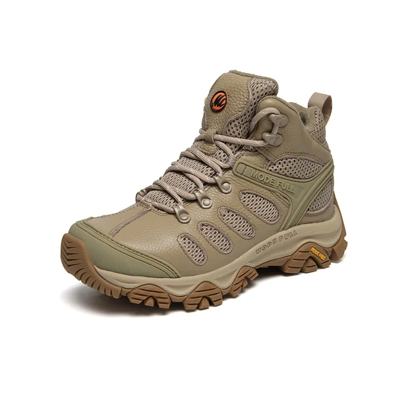 MODE FULL Cushioned Anti Slip Wear Resistant Waterproof And Breathable High Top Hiking Shoes Women's-1