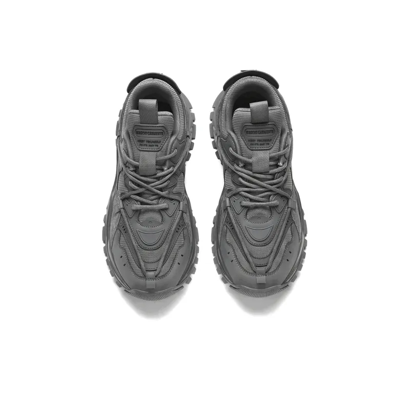 Masongarments Shark Tooth Series Running Shoes Unisex Low Top Black/Gray/White/Beige/Galaxy Gray-17
