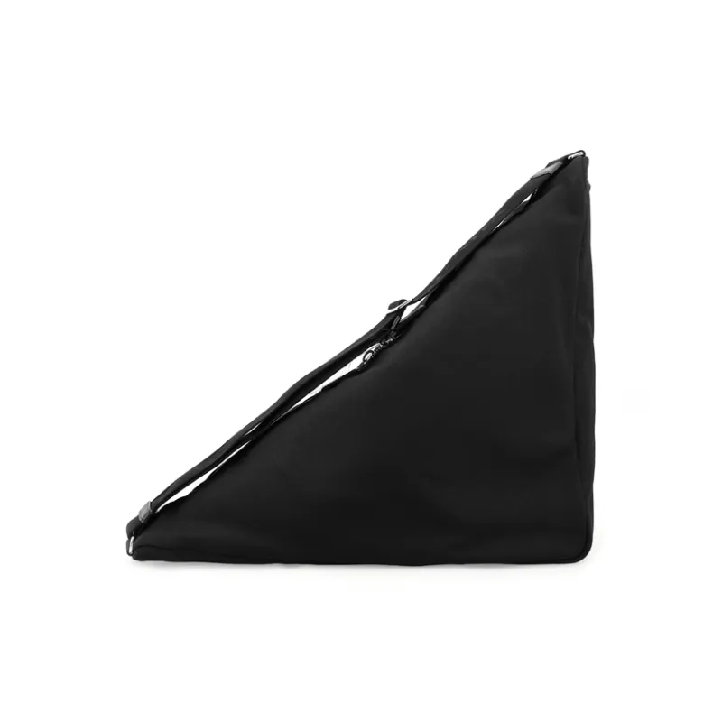 PRADA Canvas Triangle Bag Black-5