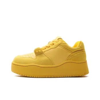 STELLA WEISZ Low Top Skateboard Shoes Women's Mandarin Yellow