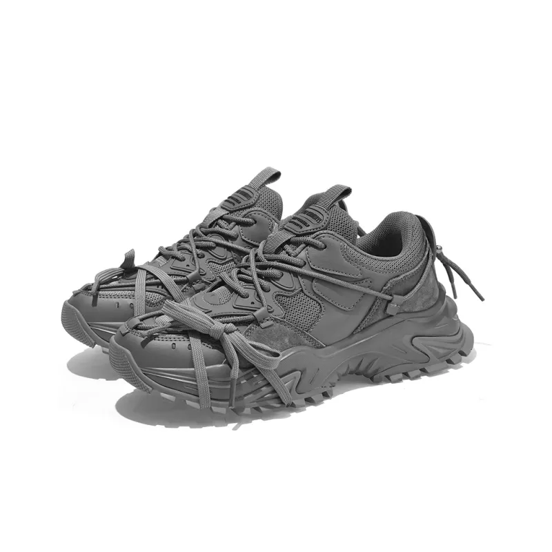 Masongarments Shark Tooth Series Running Shoes Unisex Low Top Black/Gray/White/Beige/Galaxy Gray-57