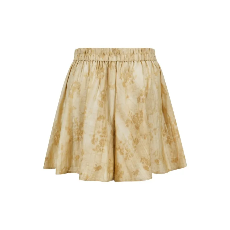 YESWOMEN Casual Short Skirts Women's Autumn Lunar Yellow-1