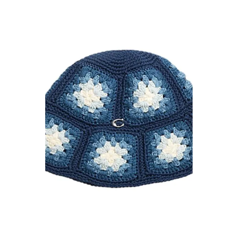 COACH Polyamide Bucket Hats Unisex Blue-2