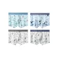 4 Pack (Ocean Blue+Blue Whale Blue+Seahorse White+Fruit Gray)