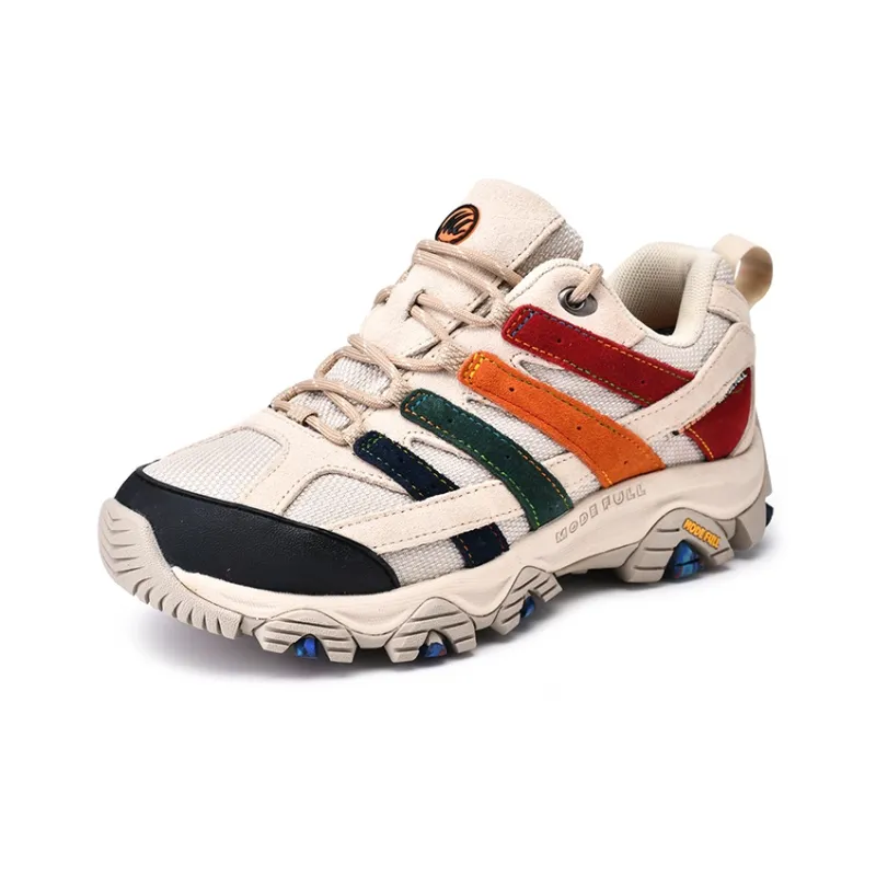 MODE FULL Cushioned Anti Slip Wear Resistant Waterproof And Breathable Low Top Trekking Shoes Men's Multicolor-1