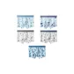5 Pack (Ocean Blue+Blue Whale Blue+Seahorse White+Fruit Gray+Leaf Blue)