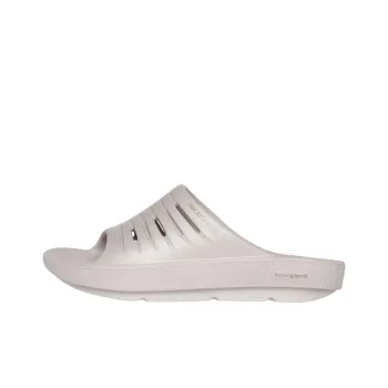 Skechers GO RECOVER Slip-Resistant Abrasion-Resistant Slide Slippers Women's White Gray