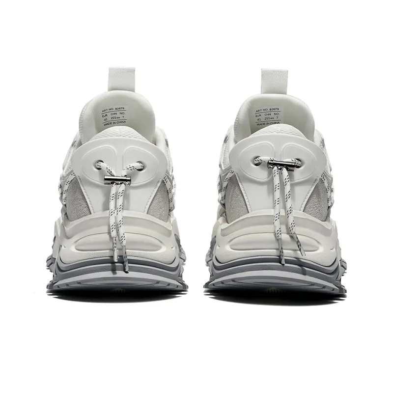 Masongarments Shark Tooth Series Running Shoes Unisex Low Top Black/Gray/White/Beige/Galaxy Gray-28