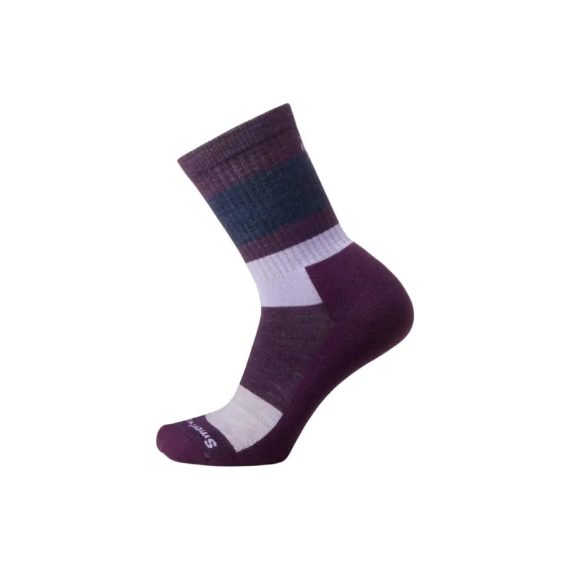 SMARTWOOL Everyday Blocked Stripe Crew Socks Mid-Calf Socks Men's 1 Pack-0