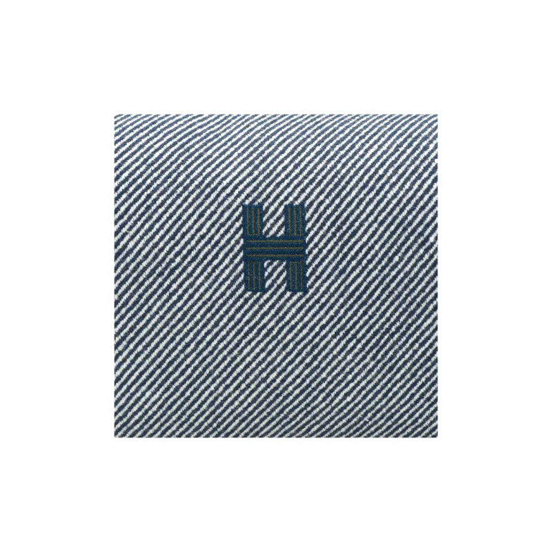 HERMES Bride a Brac Wool Twill Cotton Handbag Toiletry Bag Unisex Blue-9
