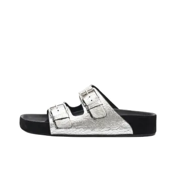 ISABEL MARANT Lennyo Slide Slippers Women's Silver