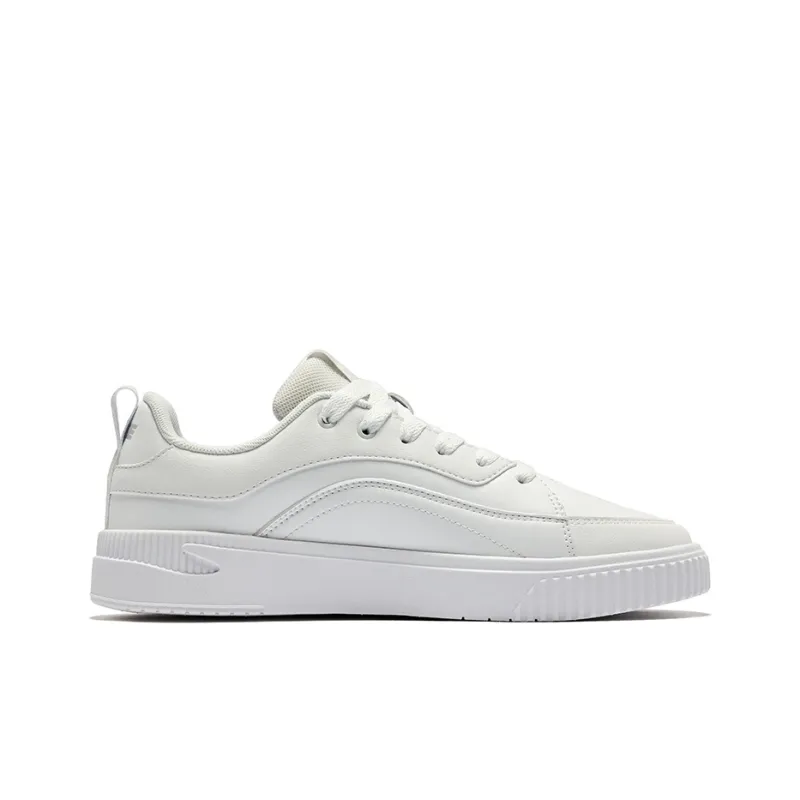 Erke Flying Goose Wear Resistant Slip Resistant Low Top Skateboard Shoes Men's Erke White-1