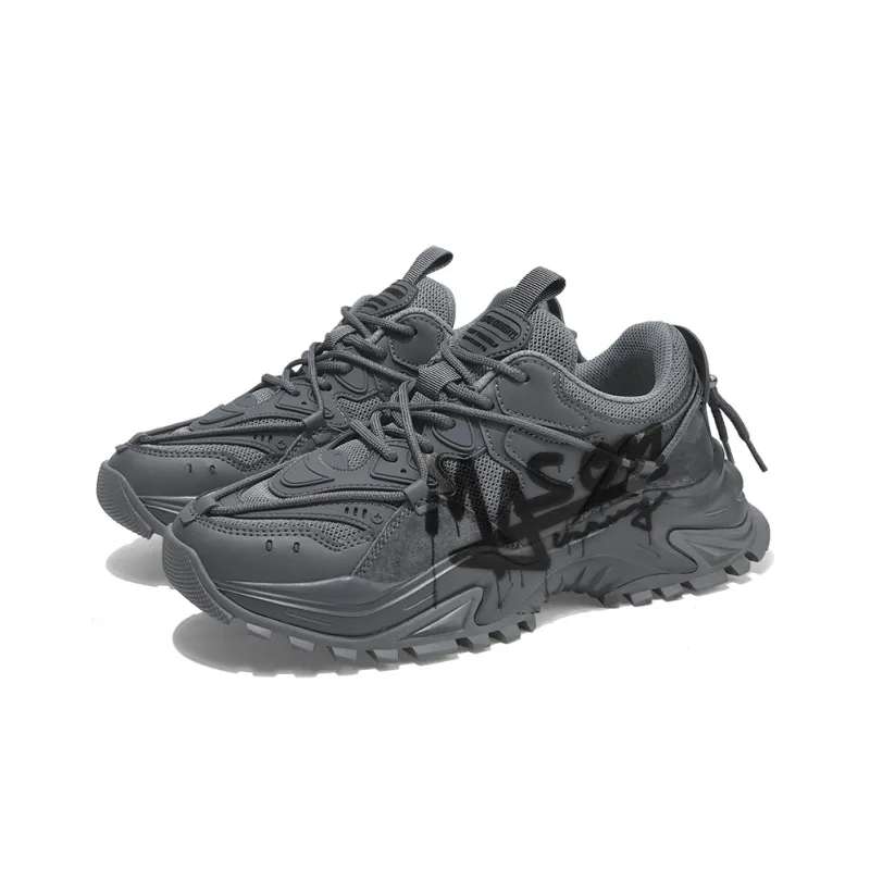 Masongarments Shark Tooth Series Running Shoes Unisex Low Top Black/Gray/White/Beige/Galaxy Gray-51