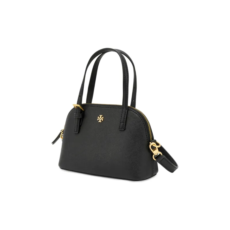 TORY BURCH Emerson Leather Dome Bag One Shoulder Handbag Women's Black-3