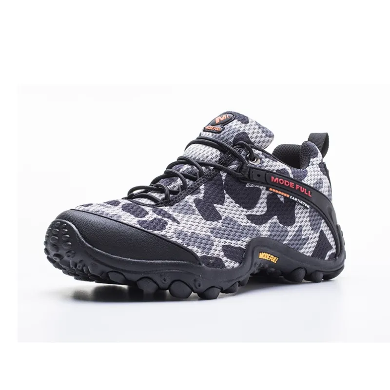 MODE FULL Cushioned Slip Resistant Abrasion Resistant Breathable Low Top Hiking Shoes Men's-7
