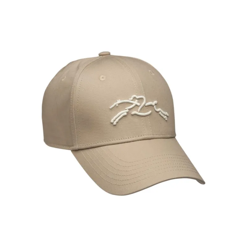 LONGCHAMP Organic Cotton Baseball Caps Women's Brown-1
