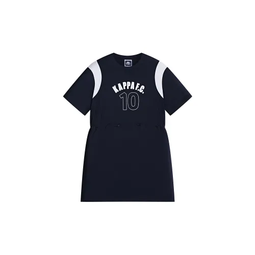 Kappa KAPPA 1916 Summer Short-Sleeved Dresses Women's Black