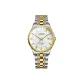 Gold White Dial Steel Band+Ecru Box+Leather Strap