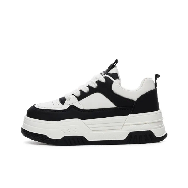 JNLVWA Anti-Slip Wear-Resistant Lightweight Breathable Height Increasing Low-Top Skateboard Shoes Women's-10