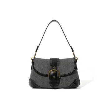 MASTER CANVAS Canvas Canvas Bag Shoulder Bags Regular Women's Denim Black