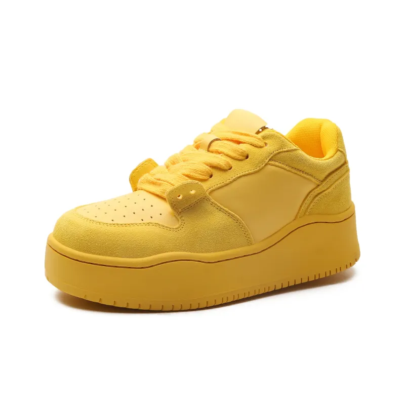 STELLA WEISZ Low-Top Skateboard Shoes Women's Mandarin Yellow-1