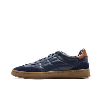 COLE HAAN Slip Resistant Cushioning Lightweight Low Top Skateboard Shoes Men's Navy Blue