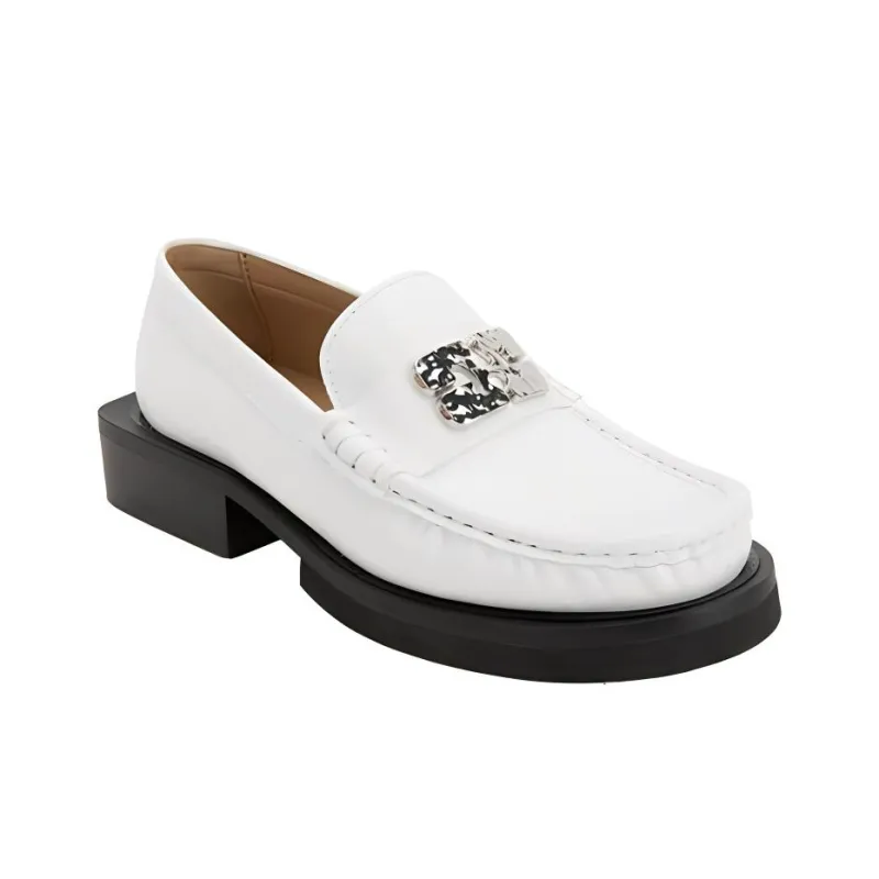 GANNI Logo-plaque Loafers-3