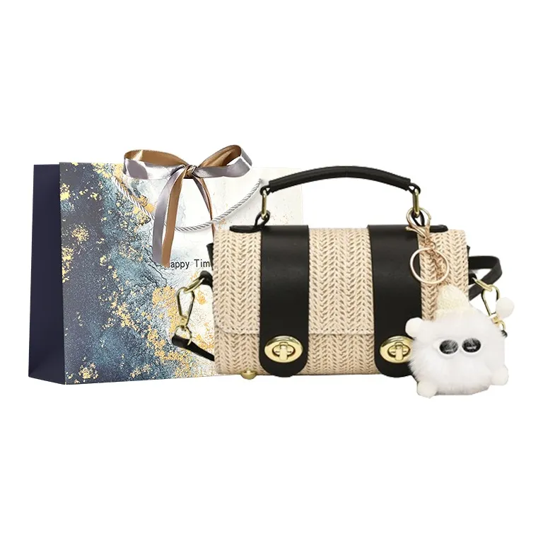 Iman's House PU Shoulder Bag Women's White/Khaki/Brown/Black-13