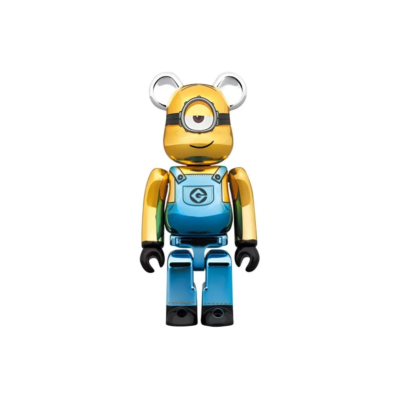 BE@RBRICK X Minions Stuart Chrome Ver.-1