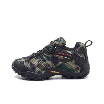 MODE FULL Cushioned Slip Resistant Abrasion Resistant Breathable Low Top Hiking Shoes Men's