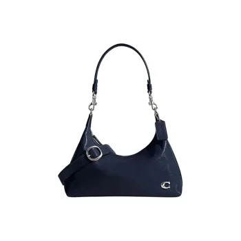 COACH Juliet Cow Leather Portable Crossbody Bag, Shoulder Bag Unisex Dark Blue