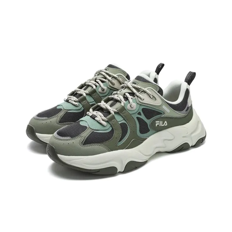 FILA MARS 3 Low Top Chunky Sneakers Men's Green-1