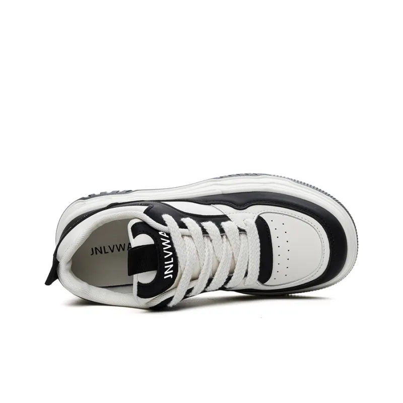 JNLVWA Anti-Slip Wear-Resistant Lightweight Breathable Height Increasing Low-Top Skateboard Shoes Women's-11