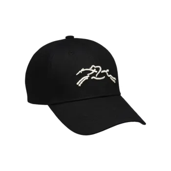 LONGCHAMP Organic Cotton Baseball Caps Women's Black