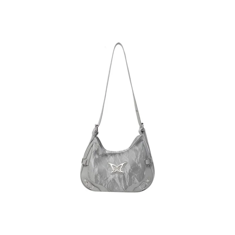 NATTY PU Small Square Bag Shoulder Bag Medium Size Women's Pink/Black/Silver-0