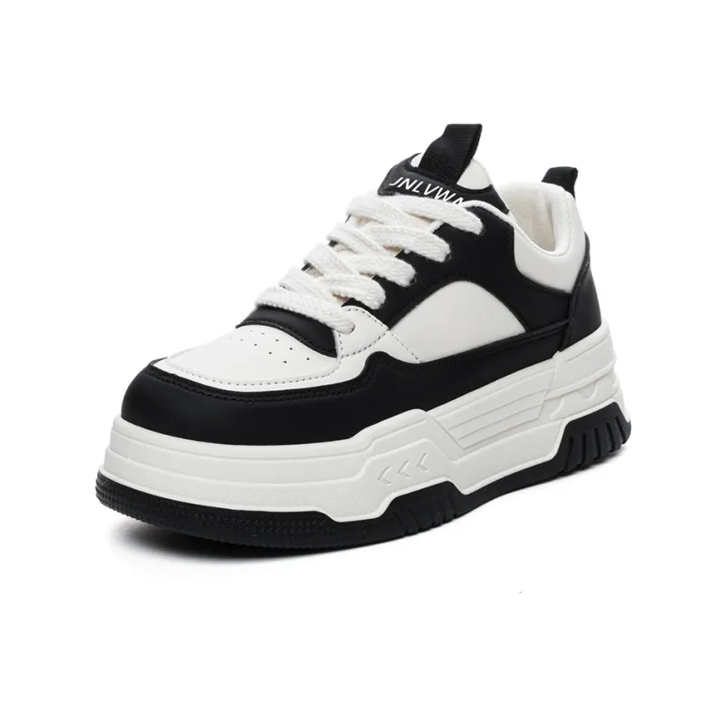 JNLVWA Anti-Slip Wear-Resistant Lightweight Breathable Height Increasing Low-Top Skateboard Shoes Women's-9