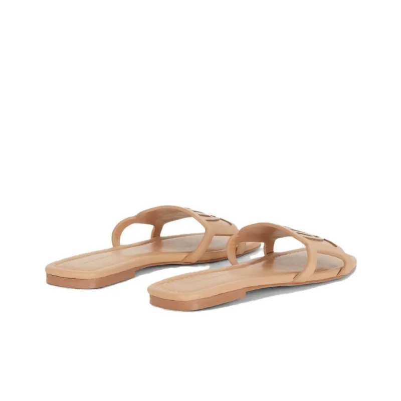 CHIARA FERRAGNI Eyelike Slide Slippers Women's Beige-3