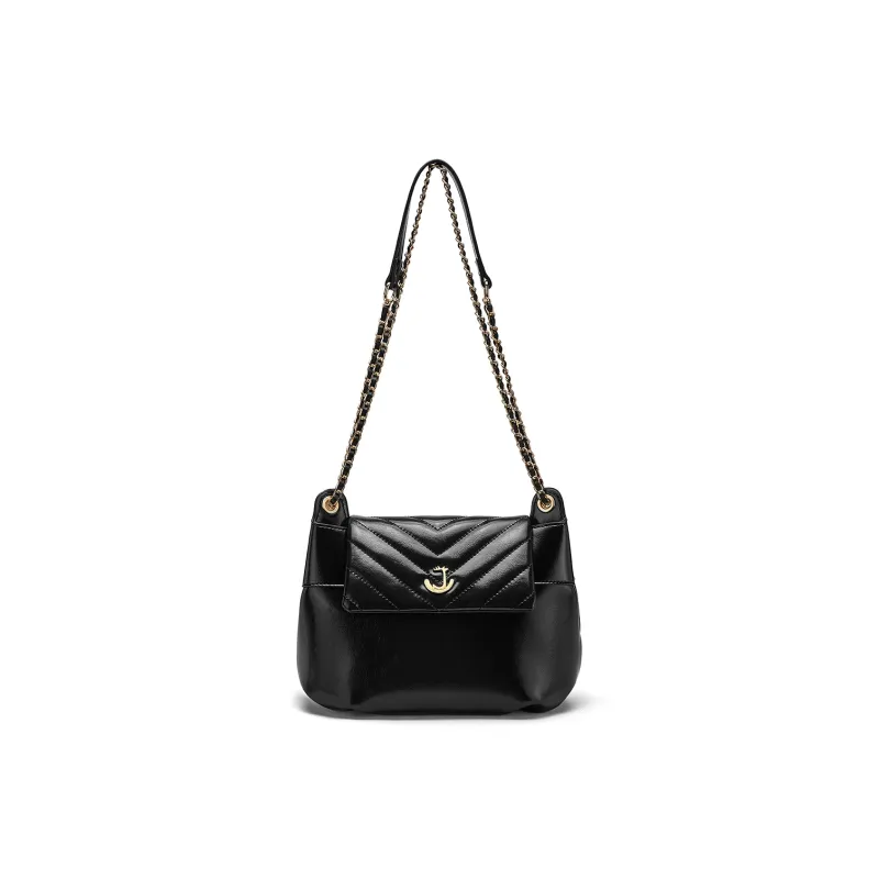 CORALDAISY Synthetic Leather Shoulder Bag Crossbody Bag Women's Black-0