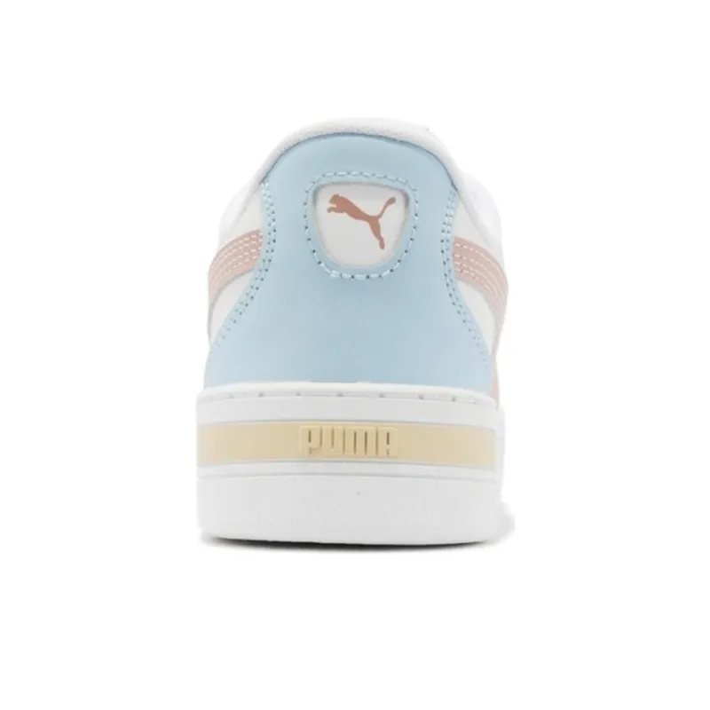 PUMA Skye Anti-Slip Wear-Resistant Low-Top Skateboard Shoes Women's Pink Yellow-3