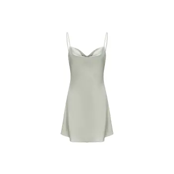 Flowers In Water Nightgown Women's Pea Green
