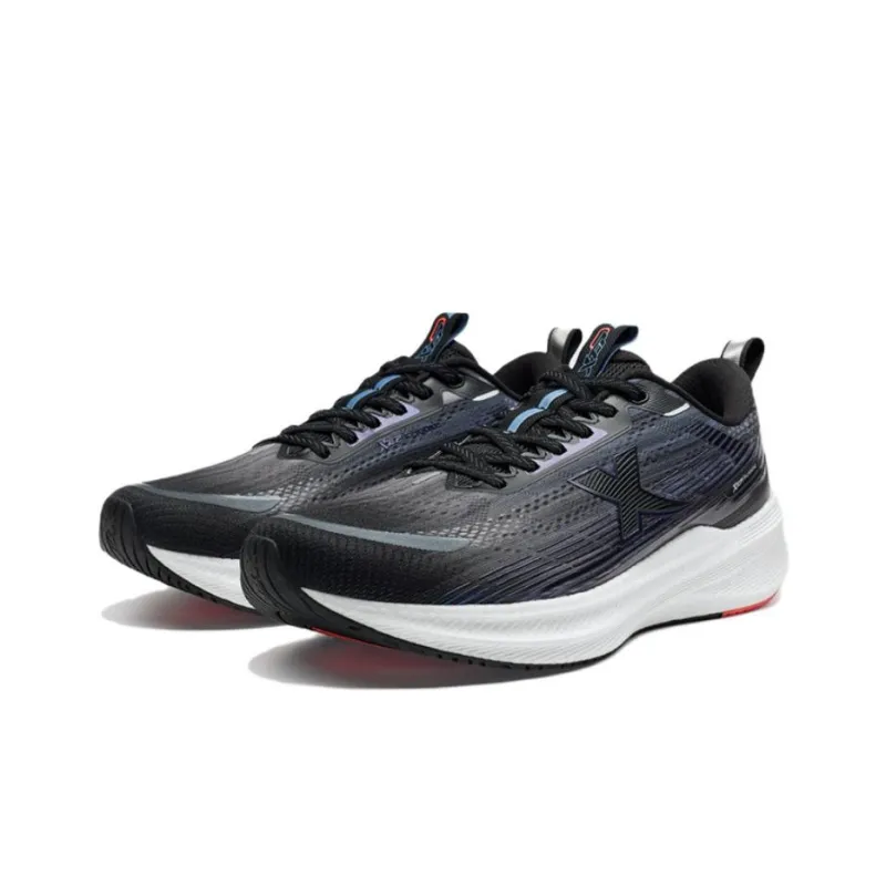 XTEP Cushioning Rebound Low Top Running Shoes Men's Black Blue-2