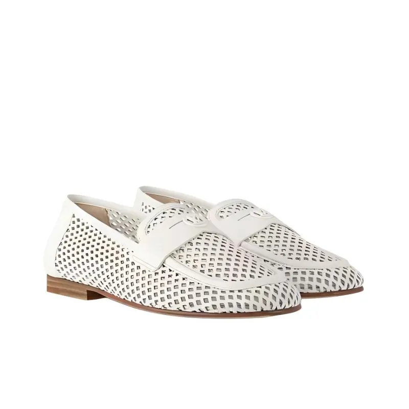 LOUIS VUITTON Soho Loafers Women's White-3